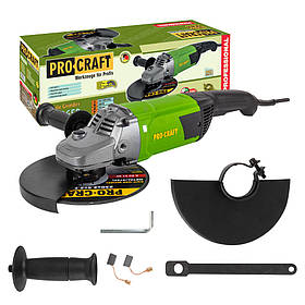 Кутошліфувальна машина Procraft PW2650 230 мм, 2600 Вт, 7500 об/хв
