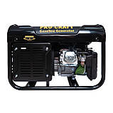 Генератор бензиновий Procraft GP30, 2,8 кВт/2,5 кВт, розеток 2 шт, бак 12 л, запуск ручний, фото 2