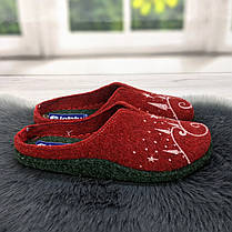 Жіночі кімнатні капці фетрові для ламінату Inblu червоні 4230, фото 2