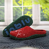 Жіночі кімнатні капці фетрові для ламінату Inblu червоні 4230, фото 5