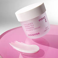 Крем для обличчя з колагеном зеленим чаєм та керамідами Innisfree Collagen Green Tea Ceramide Bounce Cream 50мл