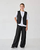 Шкільний костюм для дівчинки желет і штани тм BossKids