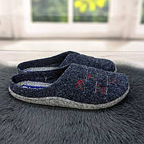 Капці жіночі кімнатні фетрові для ламінату Inblu сині 4278, фото 2