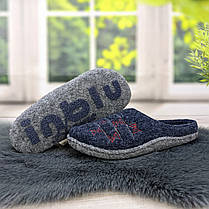 Капці жіночі кімнатні фетрові для ламінату Inblu сині 4278, фото 5