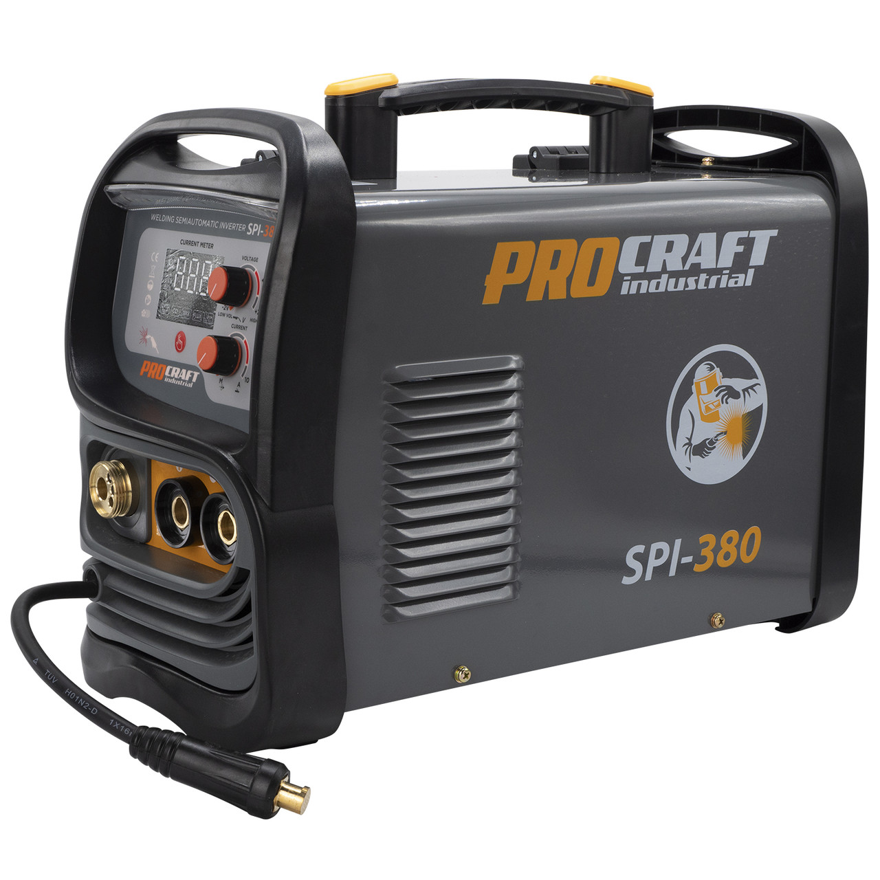 Інверторний зварювальний напівавтомат Procraft Industrial SPI380 NEW, 20-180 А, 6,5 кВт, 220-240 В