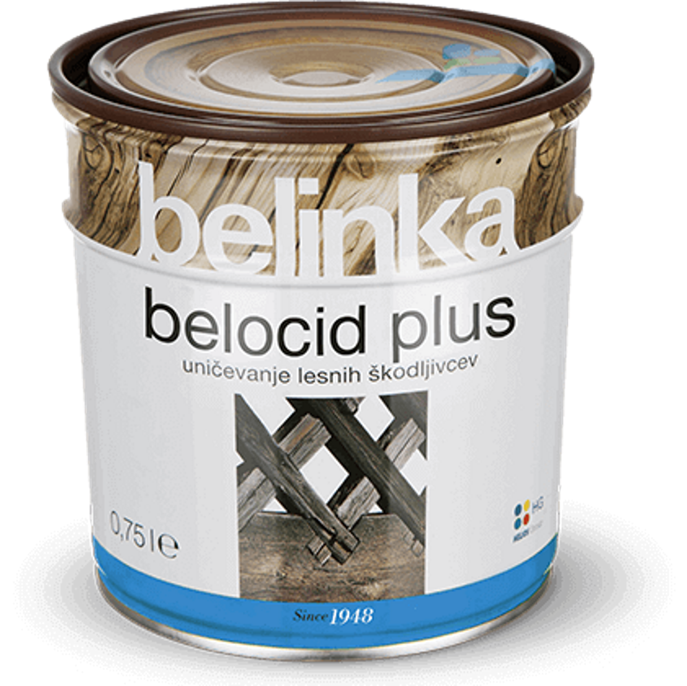 BELINKA Belocid Plus, засіб для захисту від деревного жучка та антисептик для деревини, 0,75л