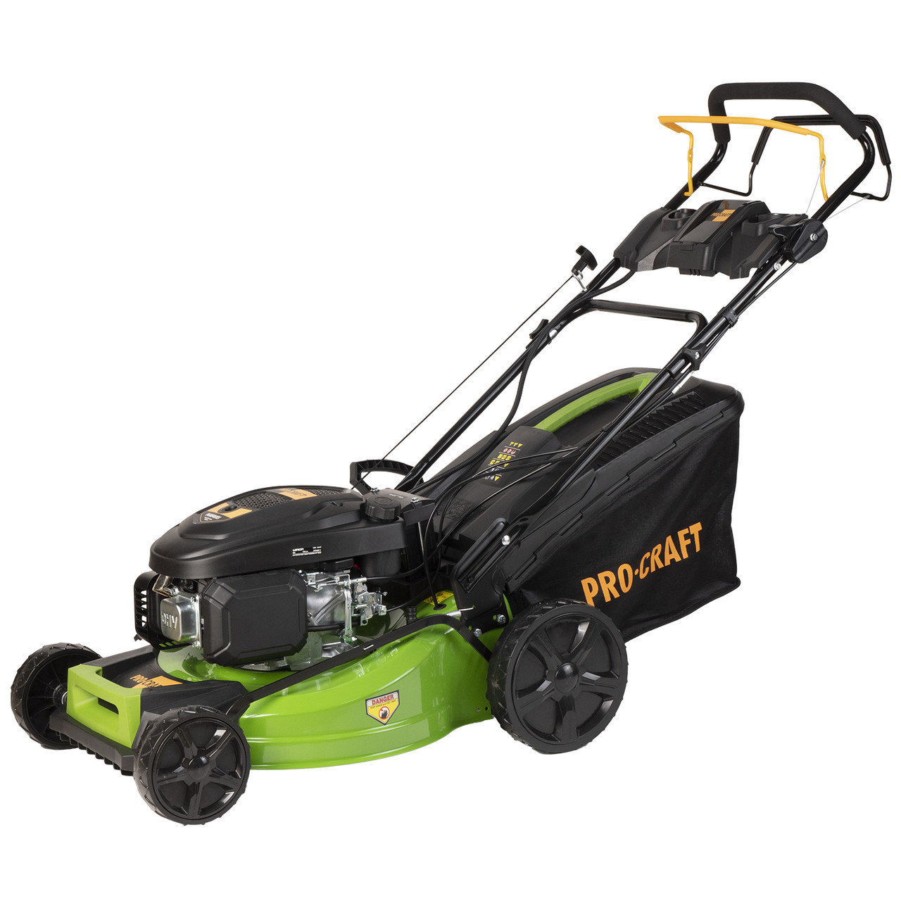 Газонокосарка бензинова Procraft PLM505ES, потужність 4 кВт, ширина скошування 51 см, травозбірник 62 л