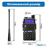 Комплект Рація Baofeng UV-5R UHF/VHF, 5 Вт, Li-ion 1800 маг + USB кабель PL2303 + чохол Mirkit, фото 4