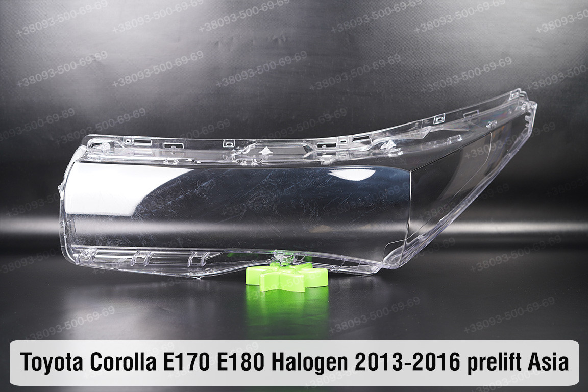 Скло фари Toyota Corolla E170 E180 Halogen Asia (2013-2016) дорест ліве
