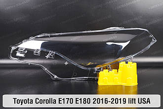 Скло фари Toyota Corolla E170 E180 USA (2016-2019) рест ліве