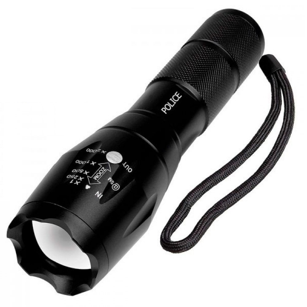 Ліхтар ручний акумуляторний Police BL-1831 T6 1x18650 з велокріпленням Black (7_00970), фото 1