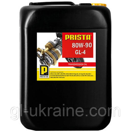Трансмисійна олива PRISTA 80W-90 GL-4, 20л