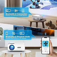 Портативний мініпроєктор Giaomar Movie Projector C12 Bluetooth 13000L