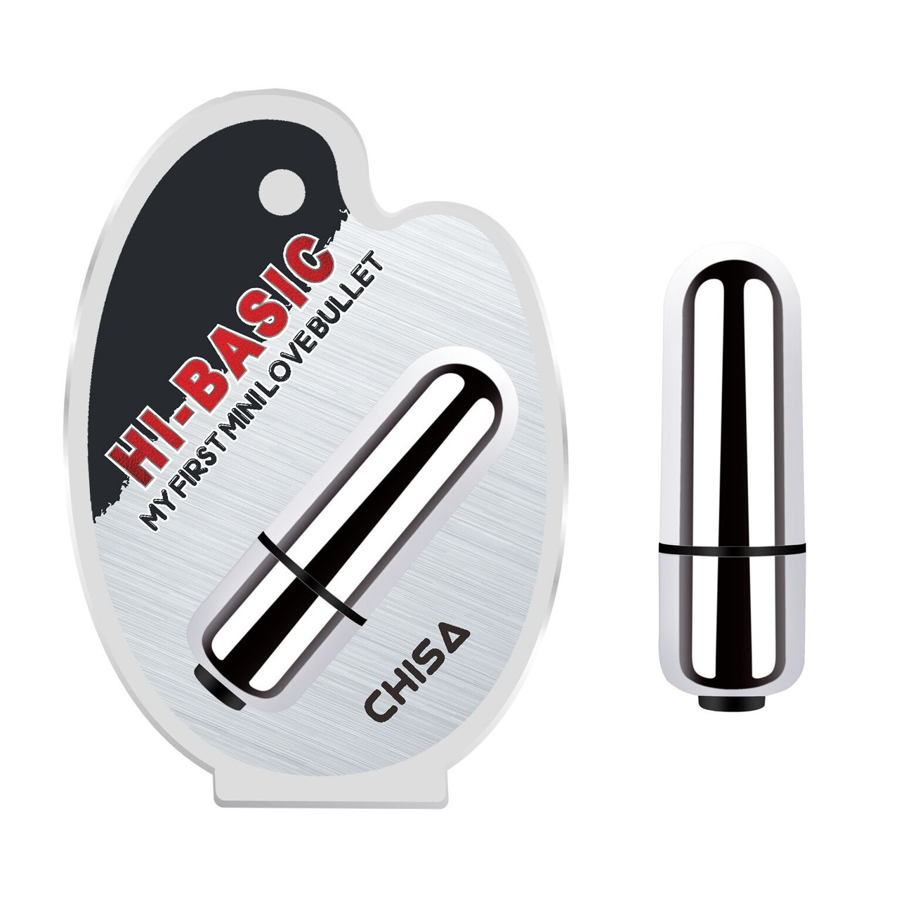 Вібропуля з ABS-пластика Chisa Hi-Basic, срібляста, фото 1