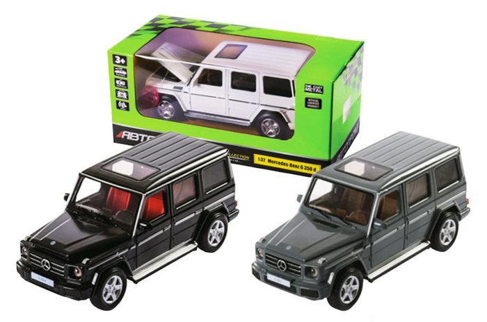 Машина металлева 68436 "АВТОПРОМ", 3 цв, 1:32 Mercedes-Benz G 350 d,батар, свет,звук,откр.двер