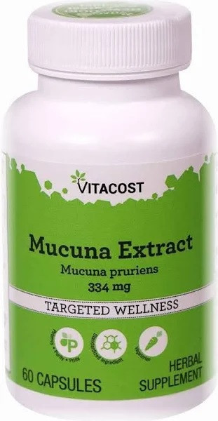 Vitacost Mucuna Extract Екстракт мукуни 334 мг, 60 капсул. До 11/2026