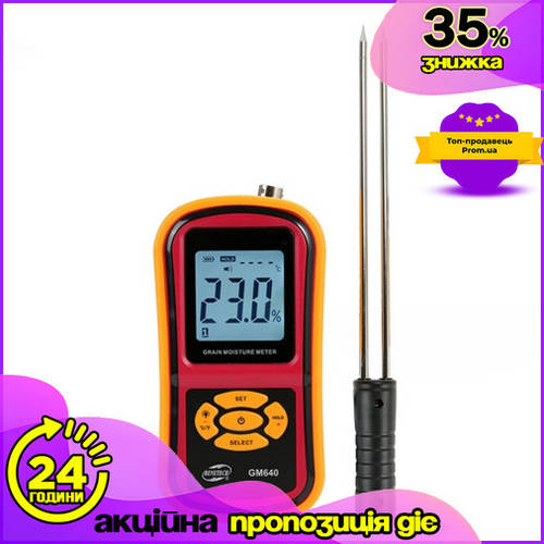 Влагомер зерна 5-30% для 8 типов зерновых культур BENETECH GM640 DM-11 ...
