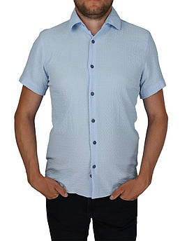 Приталена літня сорочка для чоловіків Twors T-4002 C.06