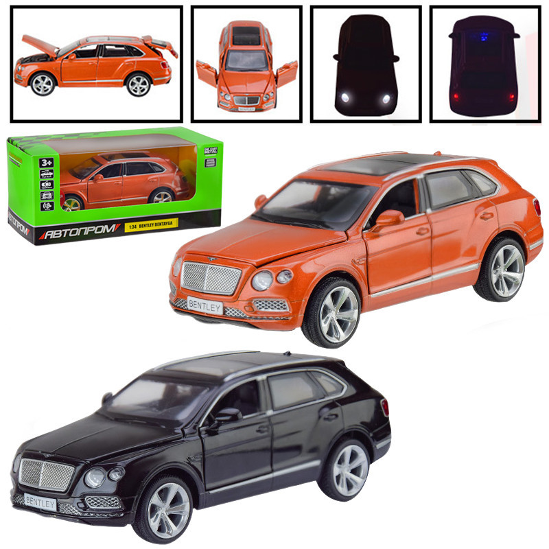 Машина метал 68369 "Bentley Bentayga" світло, звук, 2 кольори в коробці 18-7-9 см, фото 1