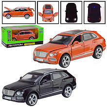 Машина метал 68369 "Bentley Bentayga" світло, звук, 2 кольори в коробці 18-7-9 см