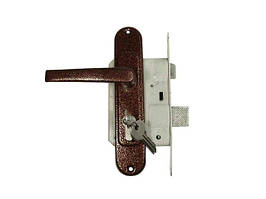 Замок врізний з ручкою