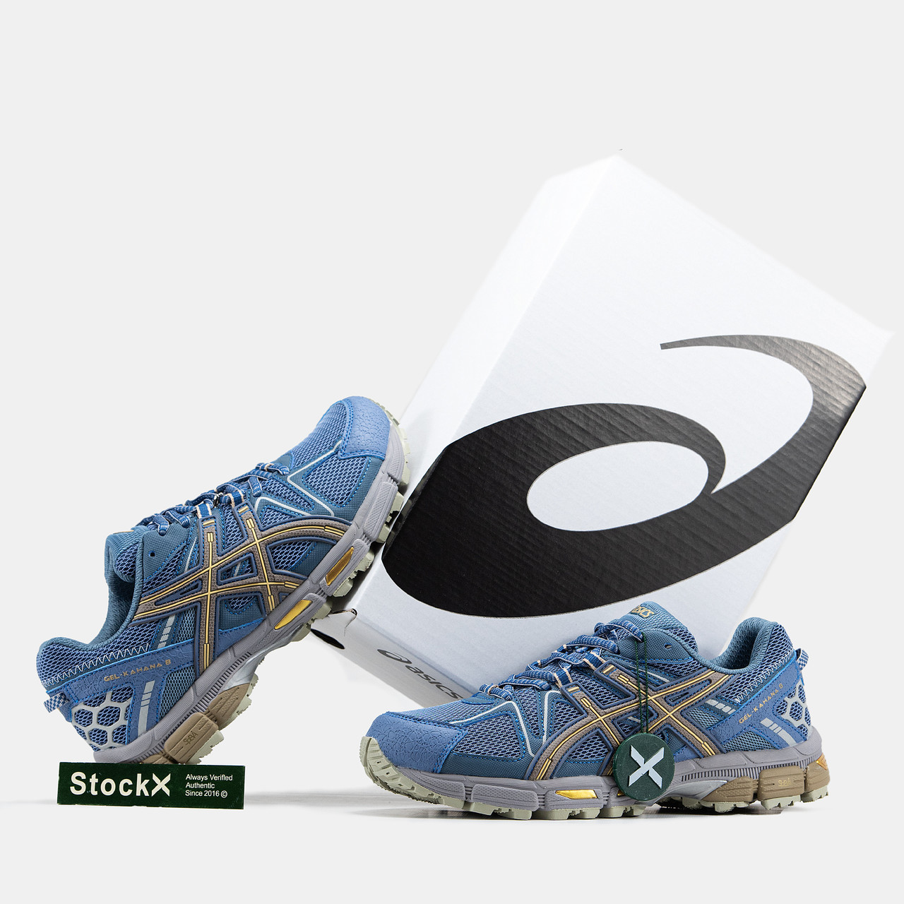 Кросівки чоловічі сині Asics Gel Kahana 8 Blue Yellow (16744), фото 1