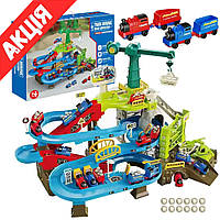 Дитячий автотрек парковка Будівельний майданчик Іграшковий трек паркінг для машинок Для хлопчиків Rby