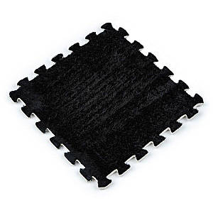 Підлога-пазл плюшевий 30х30х1см Чорний (D) SW-00002078
