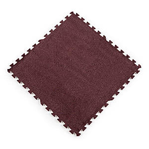 Підлога-пазл плюшевий 60х60х1см Коричневий (D) SW-00002083