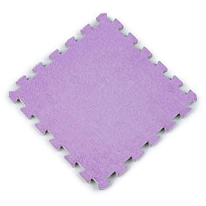 Підлога-пазл плюшевий 30х30х1см Фіолетовий (D) SW-00002086