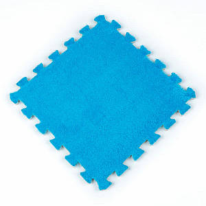 Підлога-пазл плюшевий 30х30х1см Блакитний (D) SW-00002090