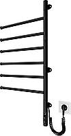 Сушарка для рушників електрична MARIO Віяло-I 800х445/55 TR чорний матовий