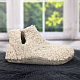 Тапочки чуні жіночі Inblu хутряні високі для ламінату бежеві 4544, фото 5