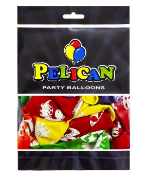 Кульки латексні Pelican 12' (30см) "Динозаврики" 50 шт Pelican 824015 KNZ