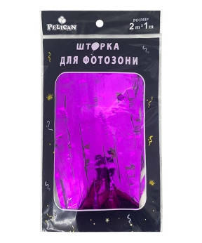 ФОТОЗОНА 2 м х 1 м, "Глянсова фольга" фіолетова Фіолетовий Pelican 872109 KNZ, фото 1