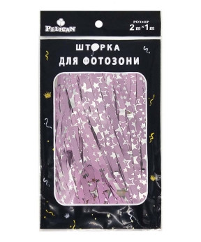 Фотозона 2 м х 1 м, "Зоряне небо" лавандова Фіолетовий Pelican 872157 KNZ