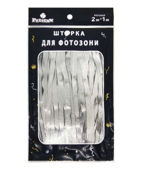 Фотозона 2 м х 1 м, "Сатин" срібло Срібний Pelican 872172 KNZ