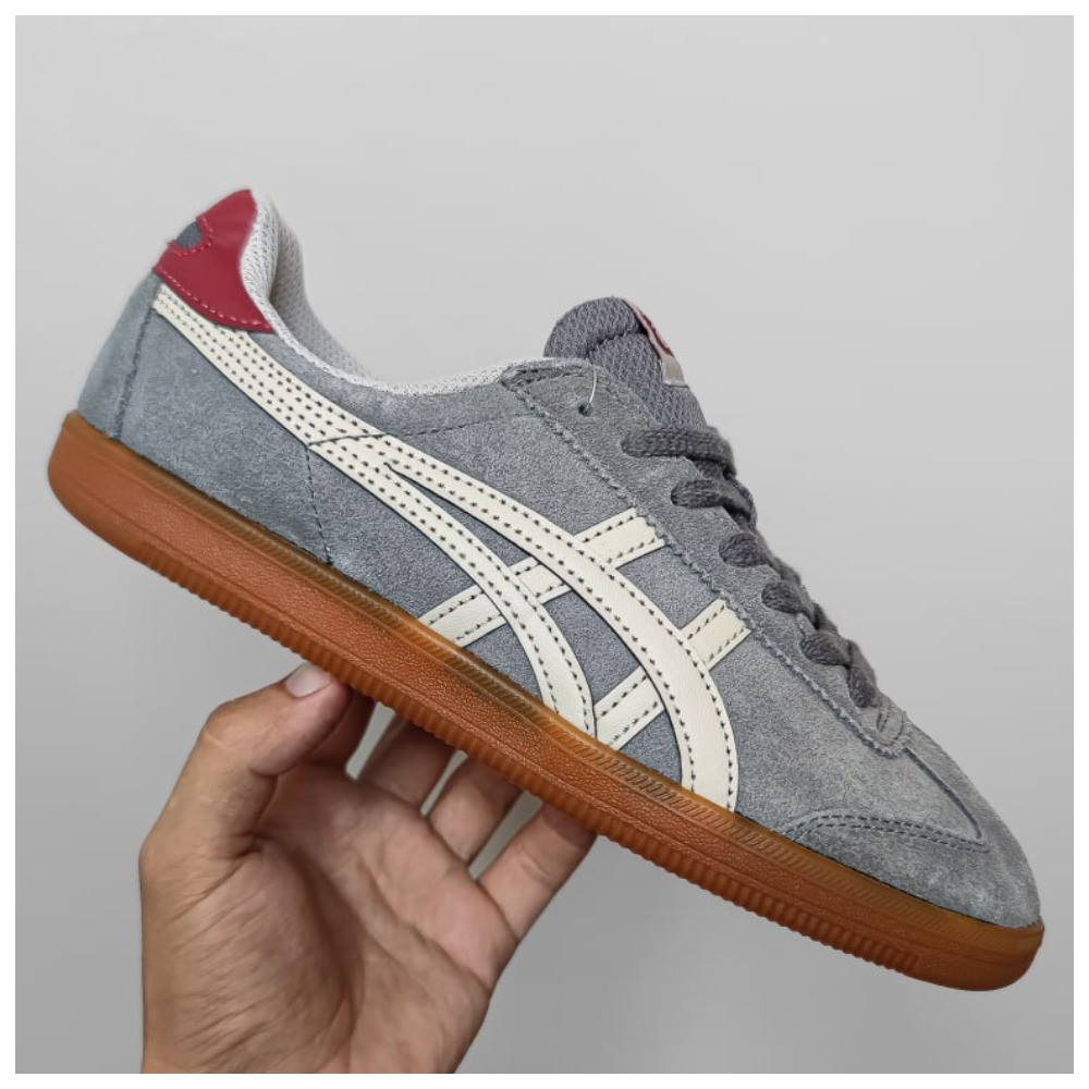 Чоловічі / жіночі кросівки Asics Onitsuka Tiger Tokuten Deep Ash, сірі замшеві кросівки асікс оніцука тайгер, фото 1