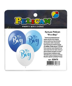 Кульки 12' (30см) "It's a Boy" 10шт Pelican 828476 KNZ
