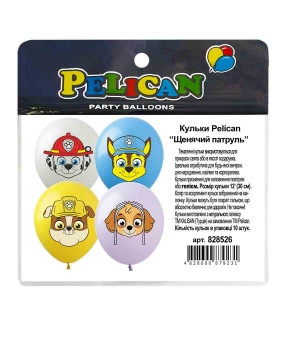 Кульки 12' (30см) "Щенячий патруль" 10 шт Pelican 828526 KNZ