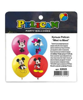 Кульки 12' (30см) "Мікі та Мінні" 10 шт Pelican 828525 KNZ, фото 1