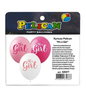 Кульки 12' (30см) "It's a Girl" 10шт Pelican 828477 KNZ