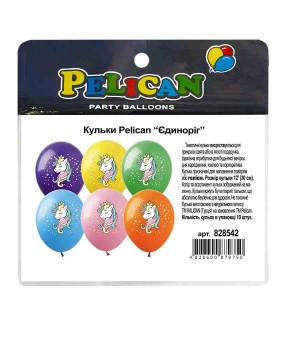 Кульки 12' (30см) "Єдиноріг" 10шт Pelican 828542 KNZ