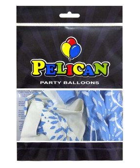 Кульки латексні Pelican 12' (30см) "Тучки" 50шт Блакитний Pelican 824007 KNZ
