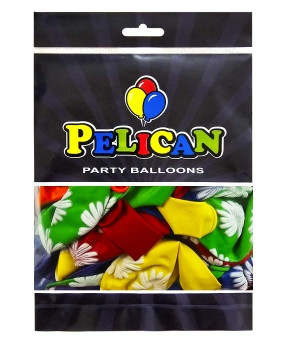 Кульки латексні Pelican 12' (30см) "Ромашки" 50 шт Pelican 824009 KNZ