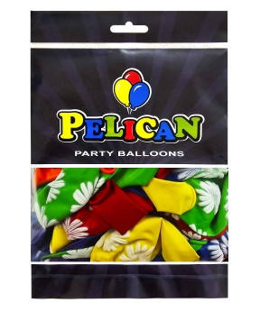 Кульки латексні Pelican 12' (30см) "Ромашки" 50 шт Pelican 824009 KNZ, фото 1