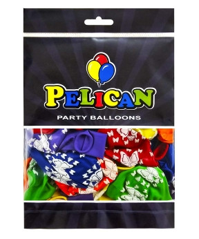 Кульки латексні Pelican 12' (30см) "Метелики" 50 шт Pelican 824010 KNZ