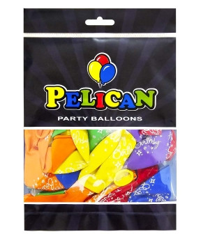 Кульки латексні Pelican 12' (30см) "Happy Birthday, сузір'я" 50шт Pelican 824023 KNZ