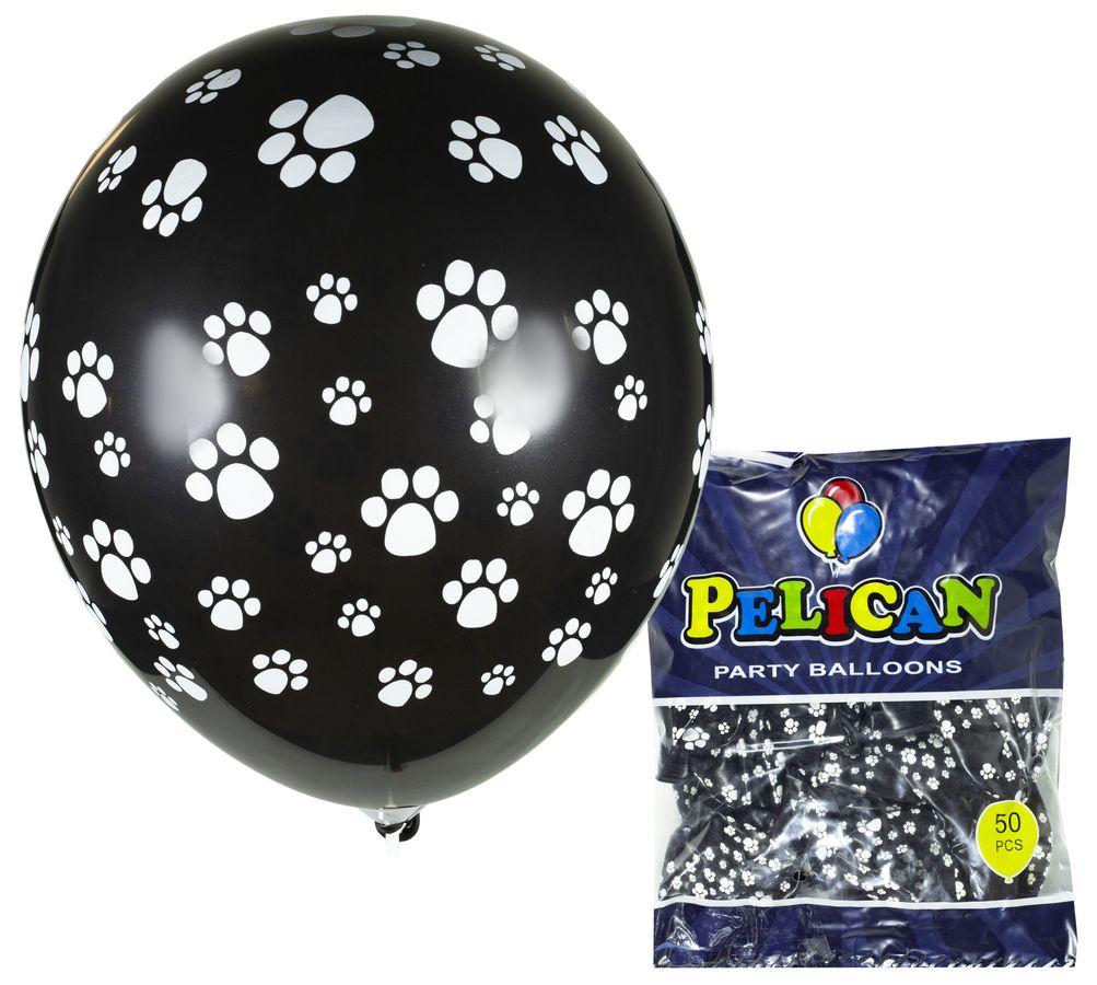 Кульки 12' (30см), чорний — лапки, 50 шт/пач Чорний Pelican 824516/1250-516 KNZ