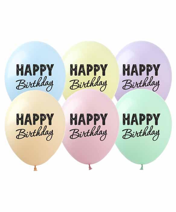 Кульки 12' (30см) "Happy Birthday!" макарун 828494 Pelican 828494 KNZ